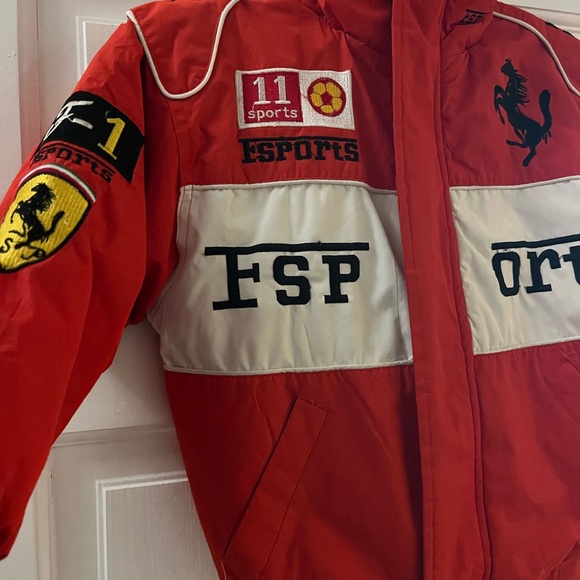 Ferrari Red and White Racing Jacket - Picture 3 of 6